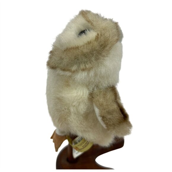 Folkmanis Finger Puppet Barn Owl Mini Plush 4 in Stuffed Animal Bird Toy - Picture 3 of 11